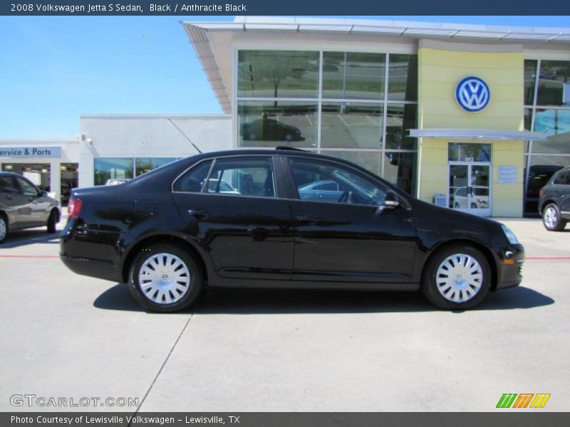 Black / Anthracite Black 2008 Volkswagen Jetta S Sedan