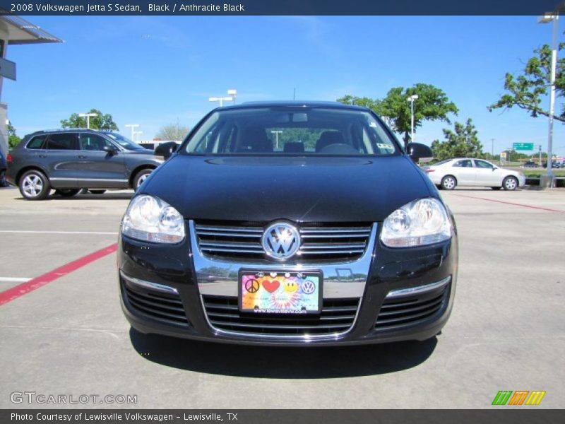 Black / Anthracite Black 2008 Volkswagen Jetta S Sedan