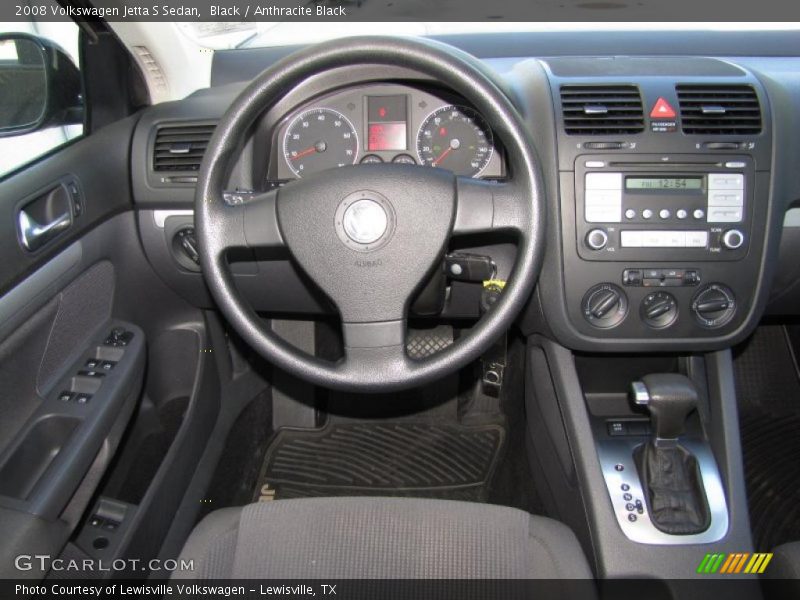 Black / Anthracite Black 2008 Volkswagen Jetta S Sedan