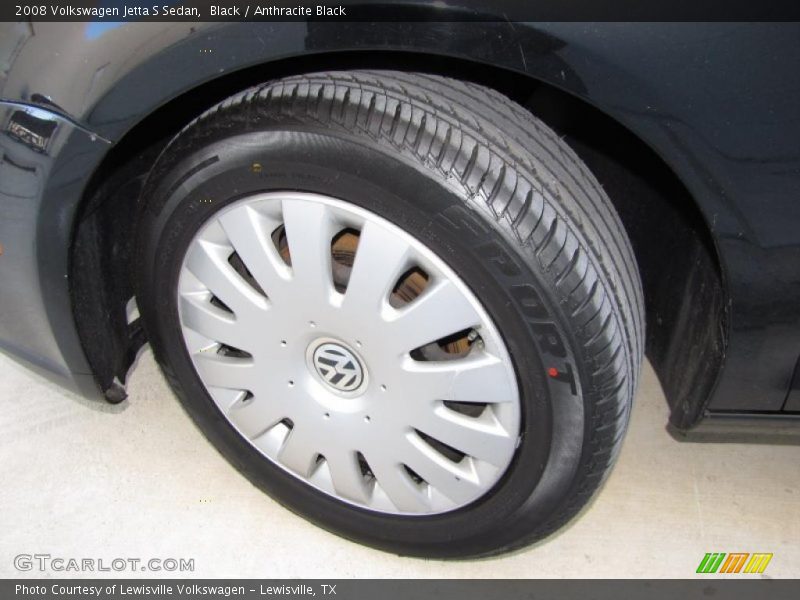 Black / Anthracite Black 2008 Volkswagen Jetta S Sedan