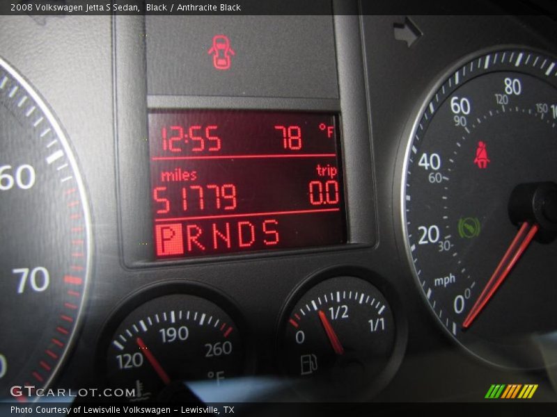 Black / Anthracite Black 2008 Volkswagen Jetta S Sedan