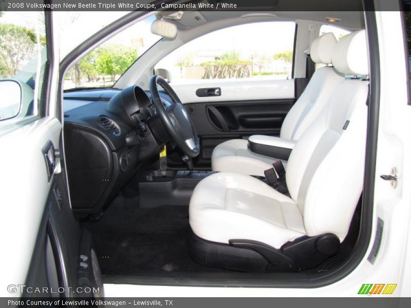  2008 New Beetle Triple White Coupe White Interior