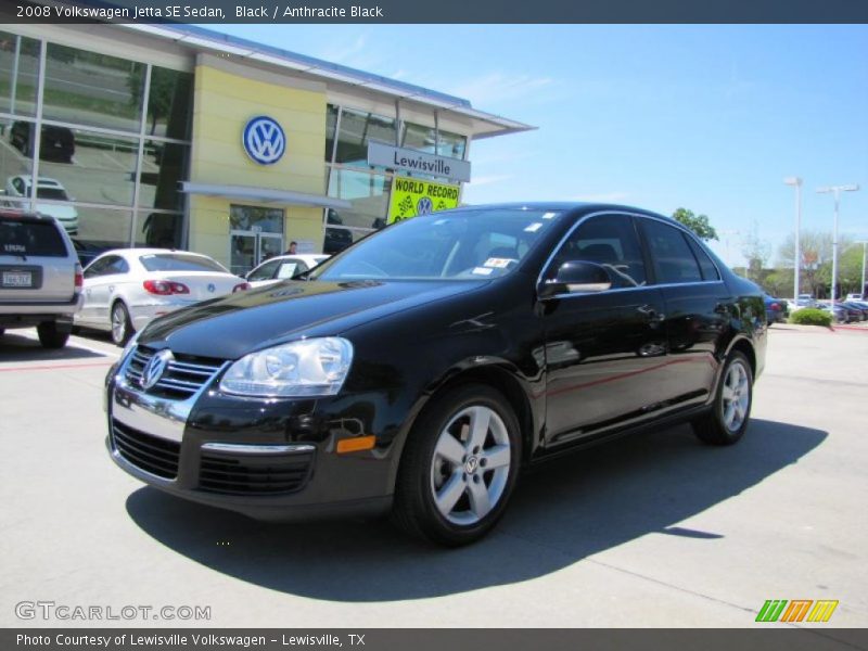 Black / Anthracite Black 2008 Volkswagen Jetta SE Sedan