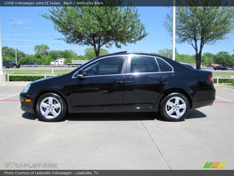 Black / Anthracite Black 2008 Volkswagen Jetta SE Sedan