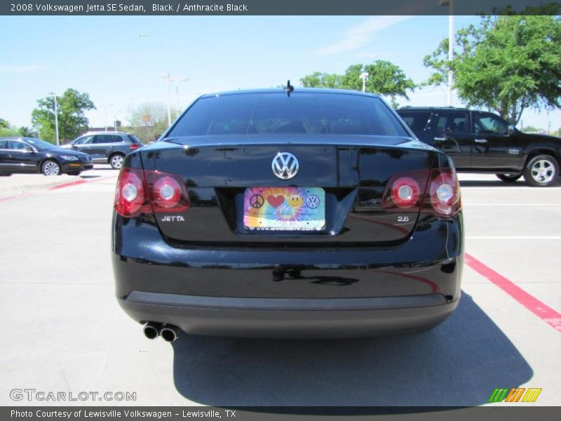 Black / Anthracite Black 2008 Volkswagen Jetta SE Sedan