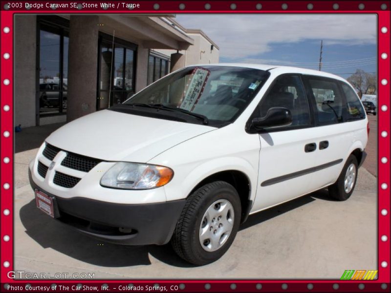 Stone White / Taupe 2003 Dodge Caravan SE