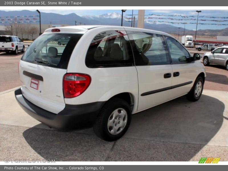 Stone White / Taupe 2003 Dodge Caravan SE