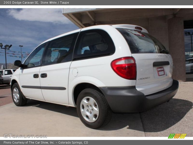 Stone White / Taupe 2003 Dodge Caravan SE
