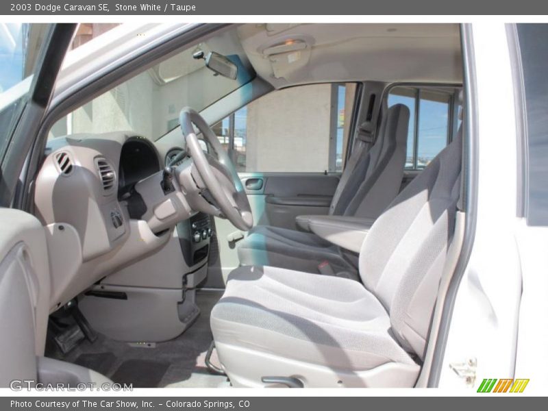 Stone White / Taupe 2003 Dodge Caravan SE