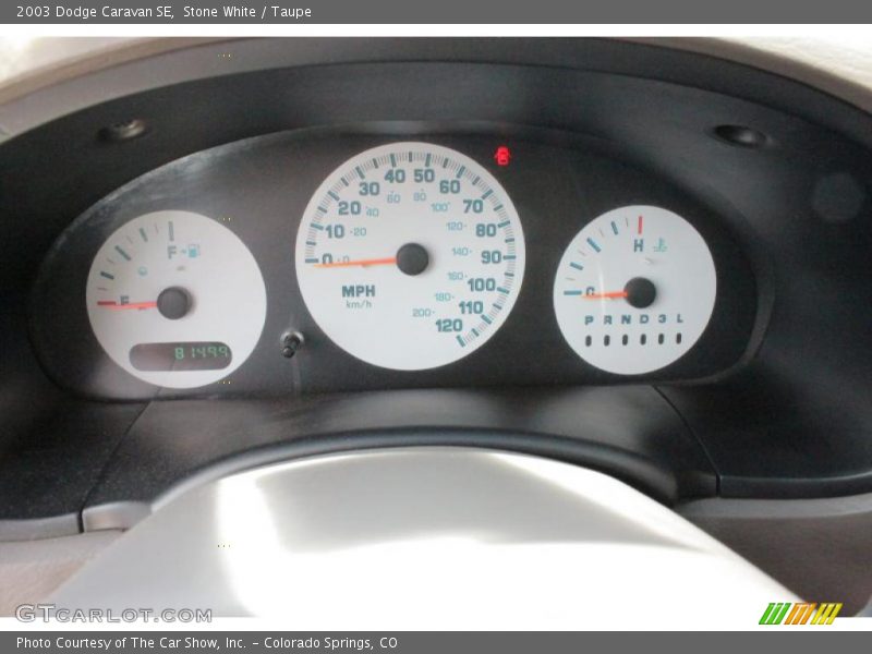 Stone White / Taupe 2003 Dodge Caravan SE