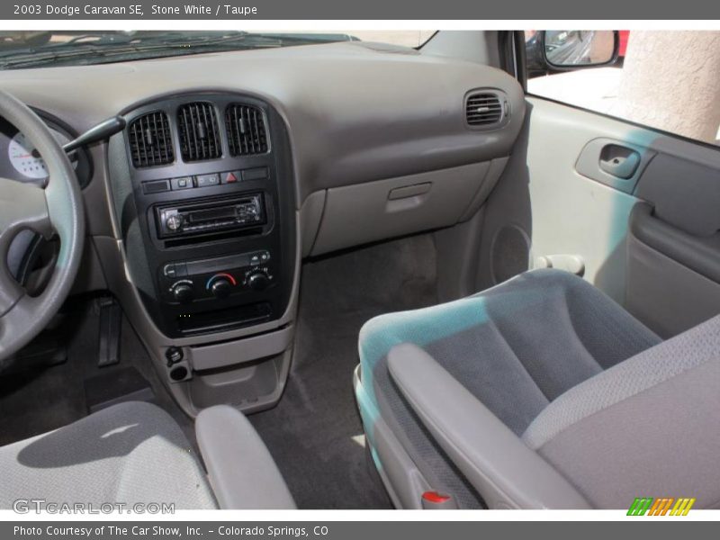 Stone White / Taupe 2003 Dodge Caravan SE