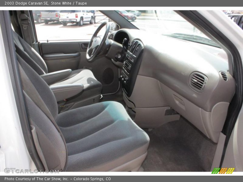 Stone White / Taupe 2003 Dodge Caravan SE