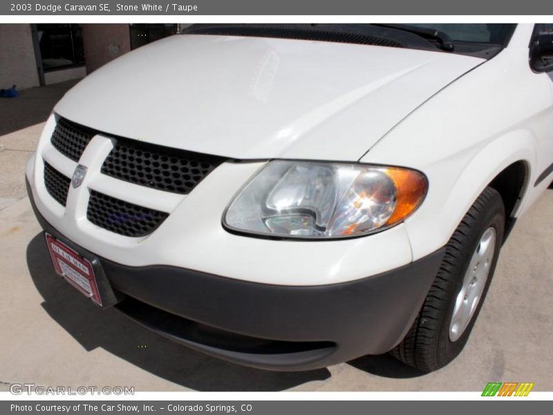 Stone White / Taupe 2003 Dodge Caravan SE