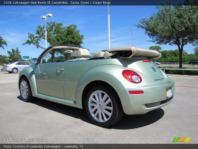 Gecko Green / Cream Beige 2008 Volkswagen New Beetle SE Convertible