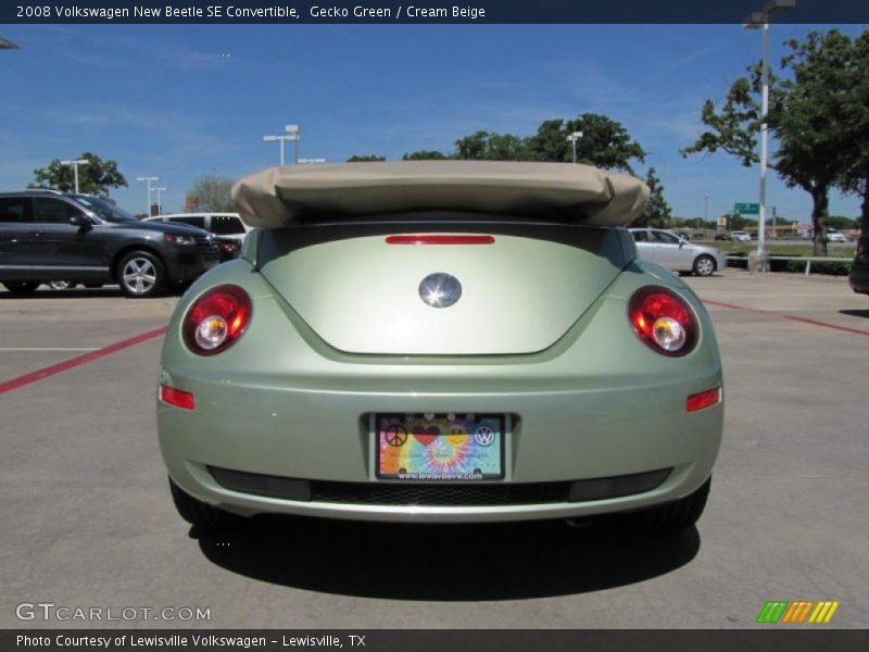 Gecko Green / Cream Beige 2008 Volkswagen New Beetle SE Convertible