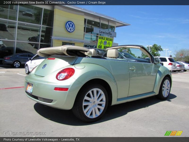 Gecko Green / Cream Beige 2008 Volkswagen New Beetle SE Convertible