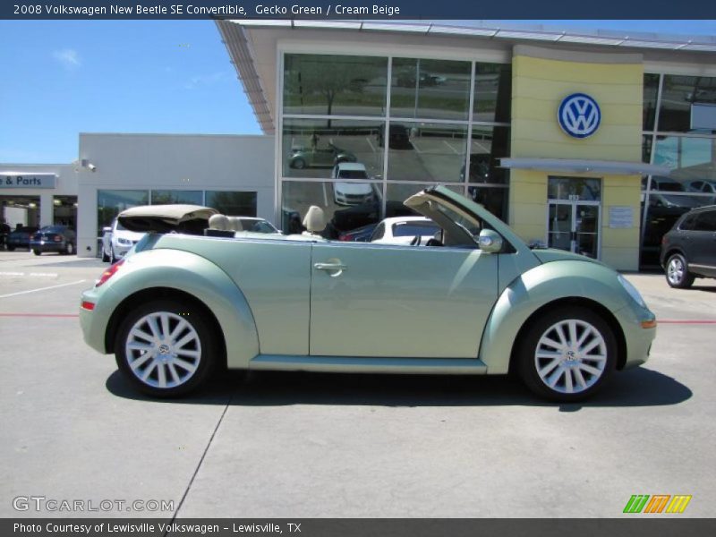 Gecko Green / Cream Beige 2008 Volkswagen New Beetle SE Convertible