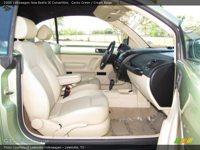 Gecko Green / Cream Beige 2008 Volkswagen New Beetle SE Convertible