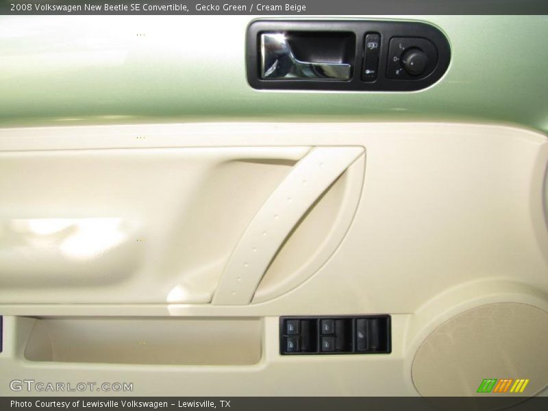 Gecko Green / Cream Beige 2008 Volkswagen New Beetle SE Convertible