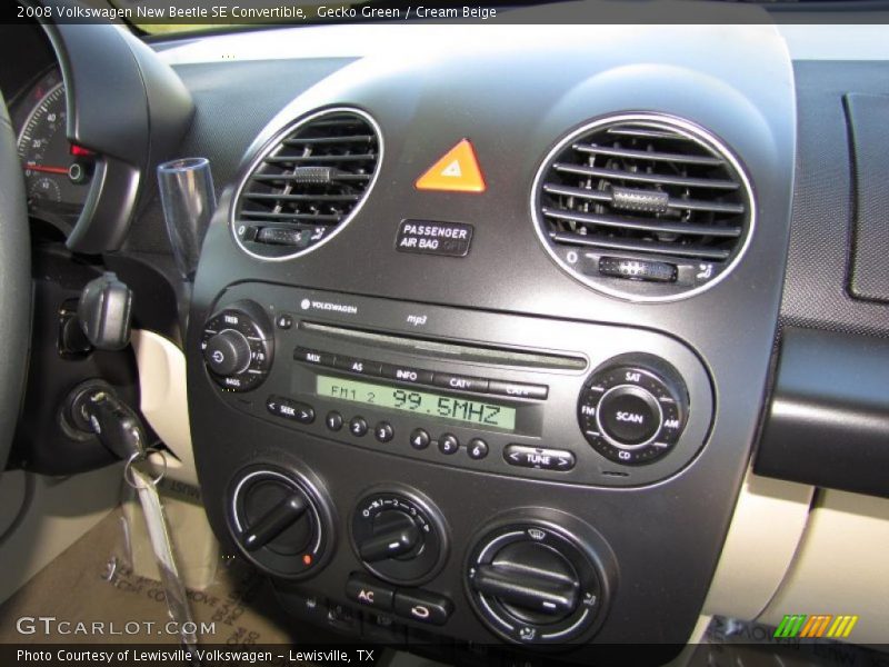Gecko Green / Cream Beige 2008 Volkswagen New Beetle SE Convertible