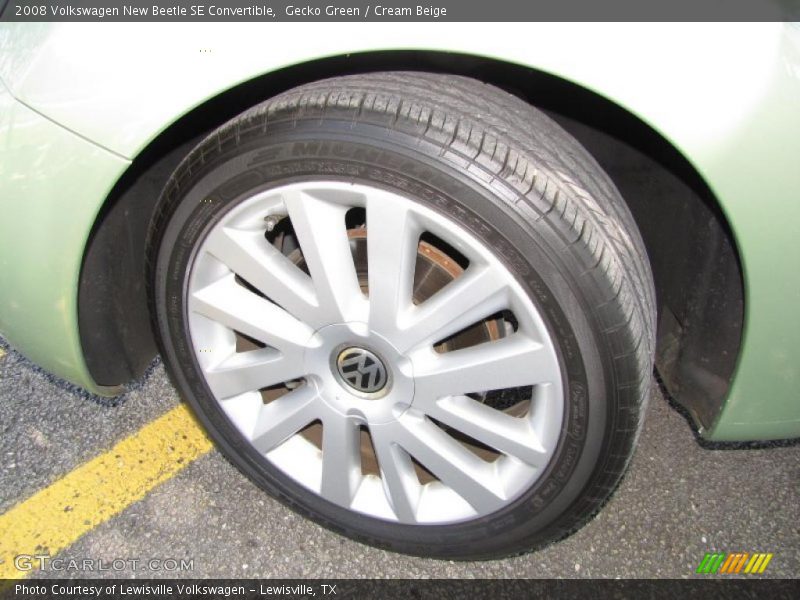 Gecko Green / Cream Beige 2008 Volkswagen New Beetle SE Convertible