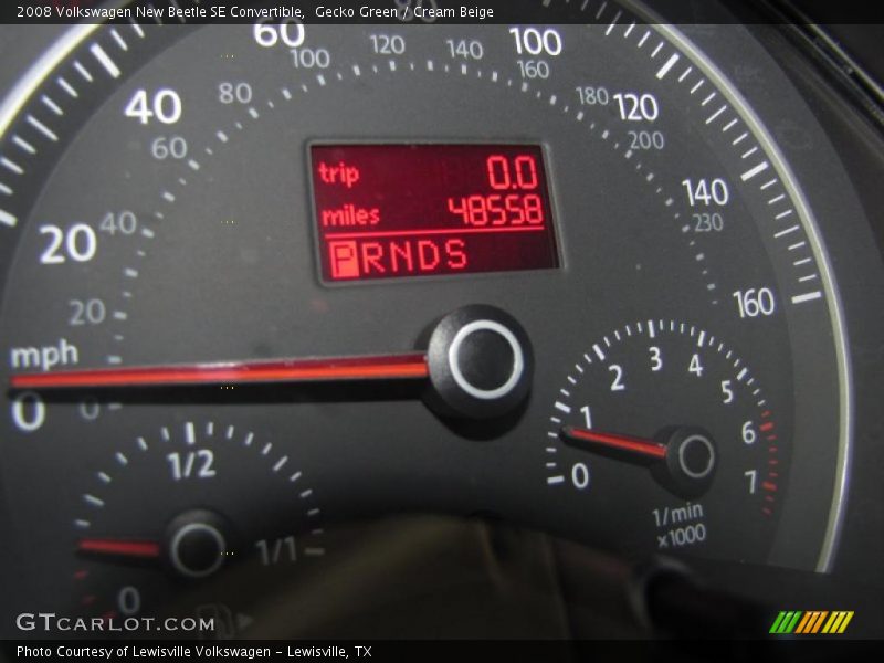 Gecko Green / Cream Beige 2008 Volkswagen New Beetle SE Convertible