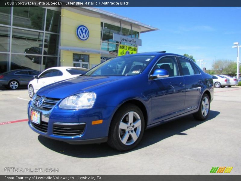 Laser Blue Metallic / Anthracite Black 2008 Volkswagen Jetta SE Sedan