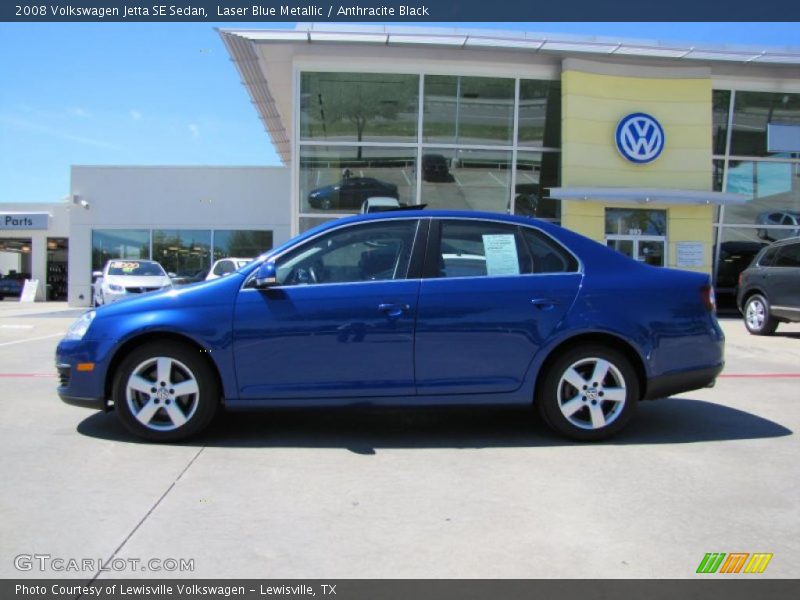 Laser Blue Metallic / Anthracite Black 2008 Volkswagen Jetta SE Sedan