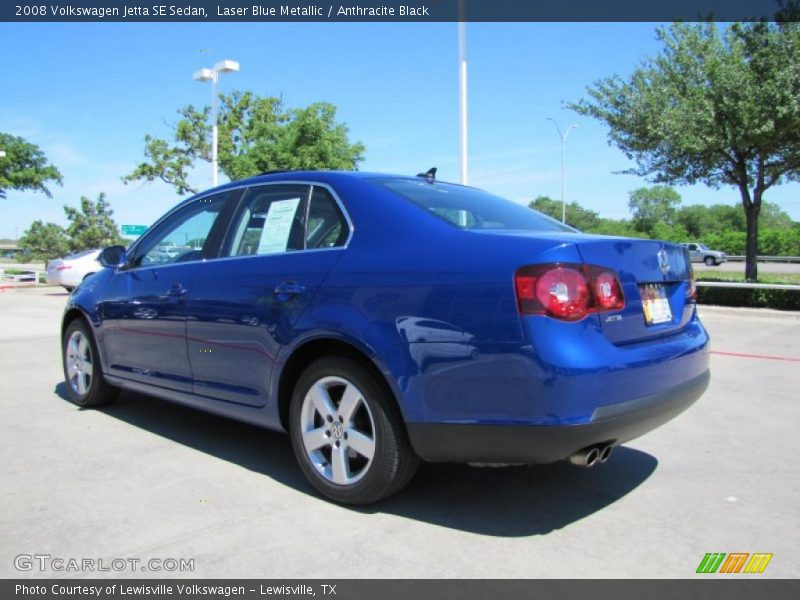 Laser Blue Metallic / Anthracite Black 2008 Volkswagen Jetta SE Sedan