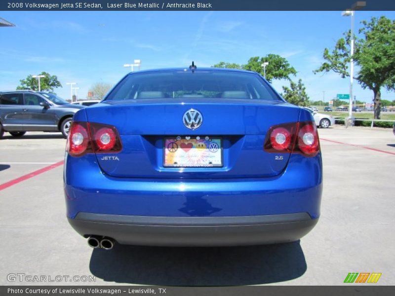 Laser Blue Metallic / Anthracite Black 2008 Volkswagen Jetta SE Sedan