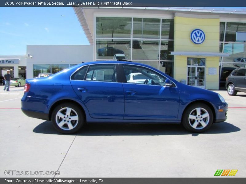 Laser Blue Metallic / Anthracite Black 2008 Volkswagen Jetta SE Sedan
