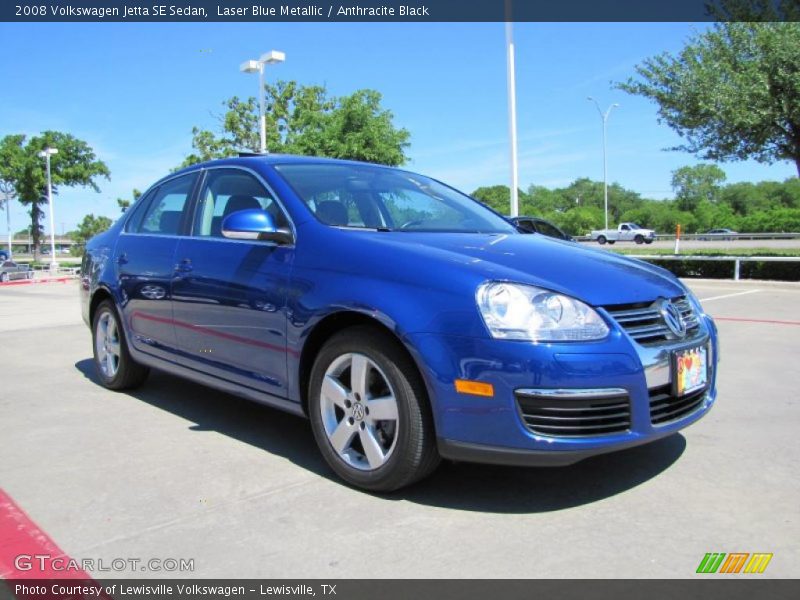 Laser Blue Metallic / Anthracite Black 2008 Volkswagen Jetta SE Sedan