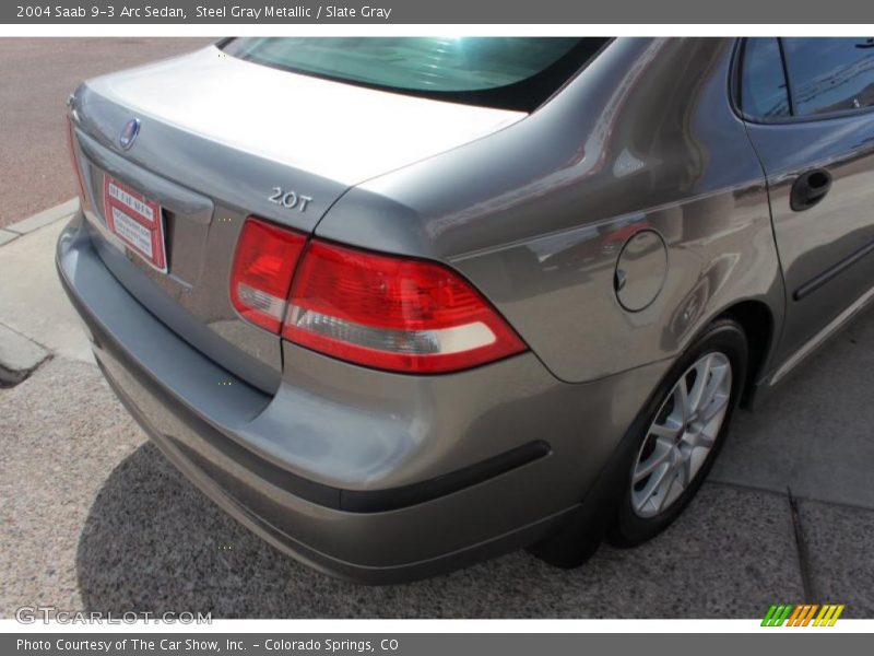 Steel Gray Metallic / Slate Gray 2004 Saab 9-3 Arc Sedan