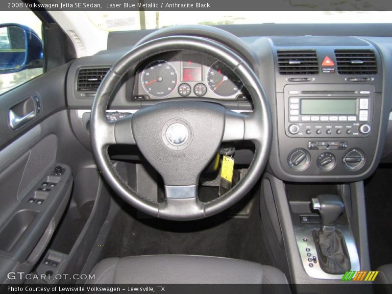 Laser Blue Metallic / Anthracite Black 2008 Volkswagen Jetta SE Sedan