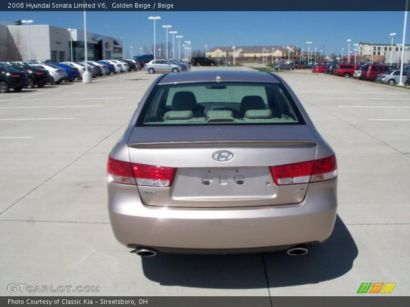 Golden Beige / Beige 2008 Hyundai Sonata Limited V6