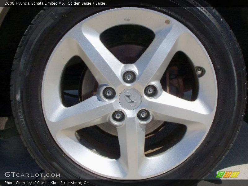 Golden Beige / Beige 2008 Hyundai Sonata Limited V6