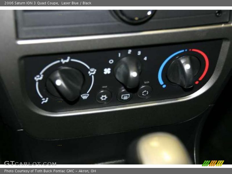 Laser Blue / Black 2006 Saturn ION 3 Quad Coupe