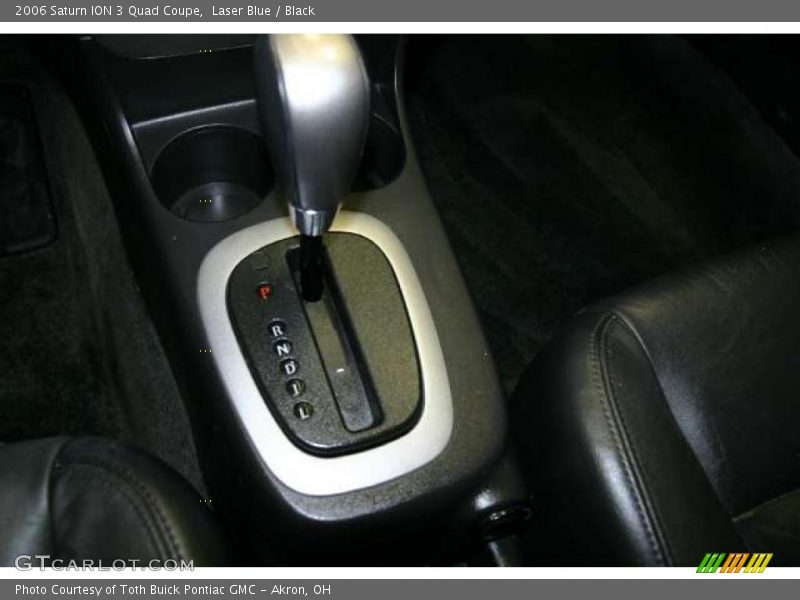 Laser Blue / Black 2006 Saturn ION 3 Quad Coupe