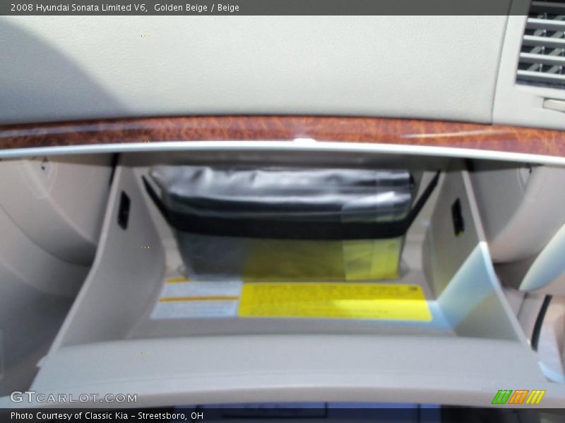 Golden Beige / Beige 2008 Hyundai Sonata Limited V6