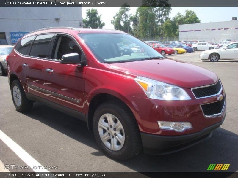 Red Jewel Tintcoat / Ebony 2010 Chevrolet Traverse LTZ