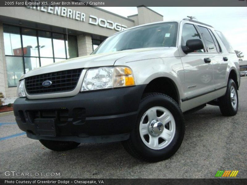 Silver Birch Metallic / Graphite 2005 Ford Explorer XLS
