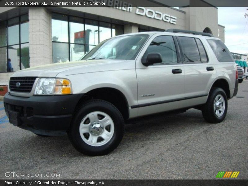 Silver Birch Metallic / Graphite 2005 Ford Explorer XLS