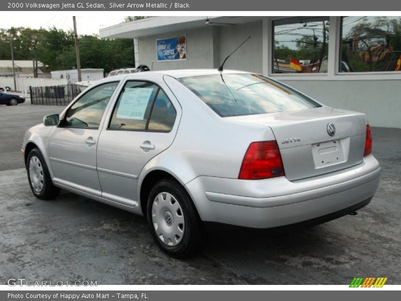 Silver Arrow Metallic / Black 2000 Volkswagen Jetta GL Sedan