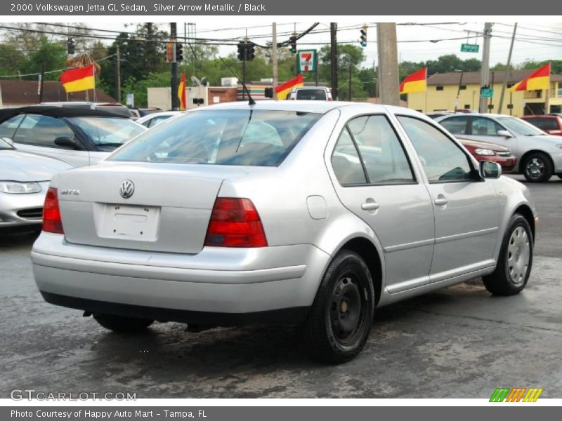 Silver Arrow Metallic / Black 2000 Volkswagen Jetta GL Sedan