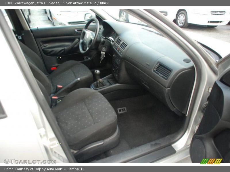 Silver Arrow Metallic / Black 2000 Volkswagen Jetta GL Sedan