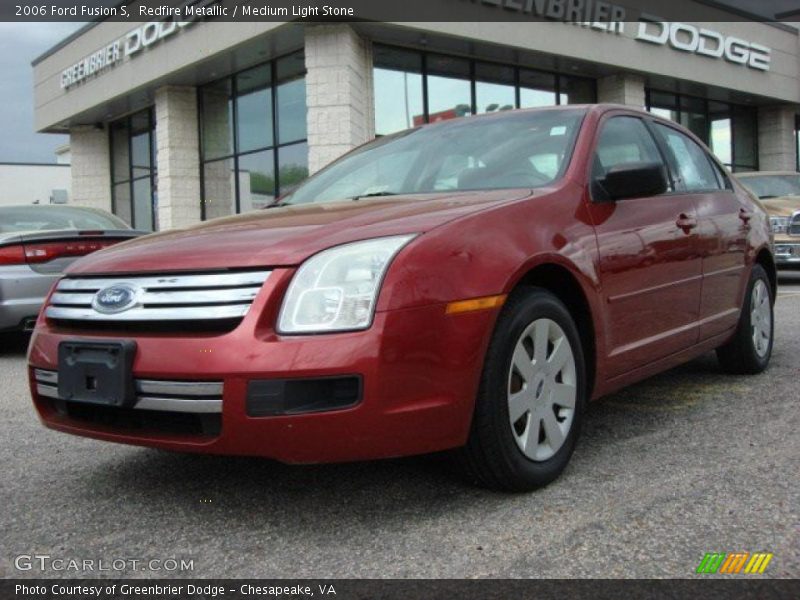 Redfire Metallic / Medium Light Stone 2006 Ford Fusion S