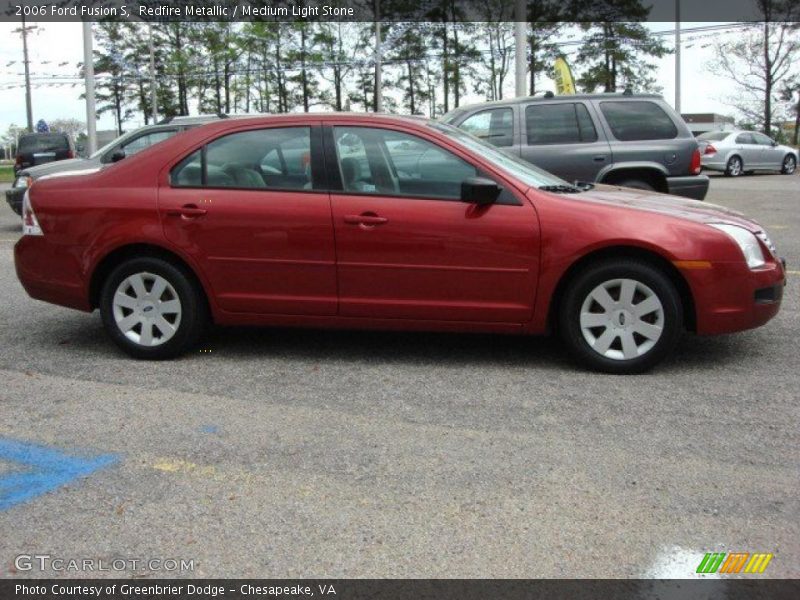 Redfire Metallic / Medium Light Stone 2006 Ford Fusion S