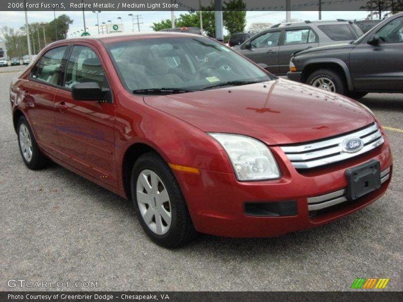 Redfire Metallic / Medium Light Stone 2006 Ford Fusion S