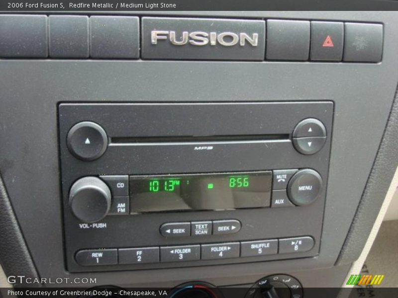 Redfire Metallic / Medium Light Stone 2006 Ford Fusion S