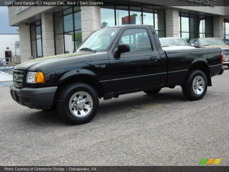 Black / Dark Graphite 2003 Ford Ranger XLT Regular Cab